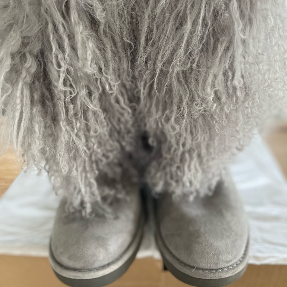 Ugg Grey fluff boot - Picture 2 of 10